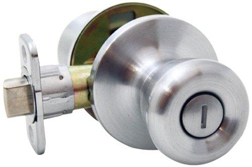 NEW Atlas Tulip Style Exterior Entry Door Knob - Satin Chrome - 