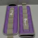 Ankle Weights for Men Women Kids, Leg Arm Wrist Weights with Adjustable Strap for Running, Gymnastics, Aerobics,Gym, Fitness (2 lbs x 2 (4LB Pair), Purple)