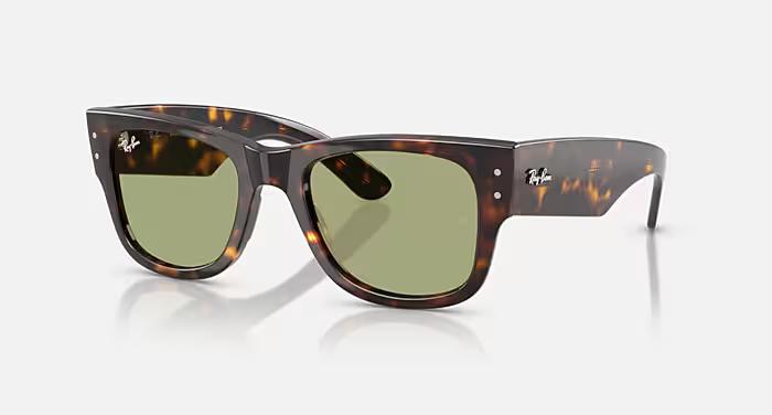 Ray-Ban Mega Wayfarer Square Sunglasses, Polished Havana, LENSES
Bottle Green