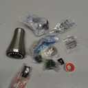 Hibbent Pull Down Kitchen Faucet Head Replacement, 3-Function Kitchen Faucet Head Sink Spray Nozzle with 15 Adapters Compatible with Moen, American Standard, Delta, Kohler Faucets, Brushed Nickel