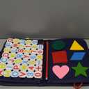 Gameporium Montessori Busy Board for Toddlers, DinosaurThemed Sensory Toy, Educational Airplane Travel Essentials Activity Book for Boys and Girls