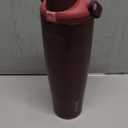 Owala FreeSip Sway Insulated Stainless Steel Water Bottle with Two-Way Spout, Built-In Straw and Handle, Made for Travel, School, and Sports, 40oz, BPA Free, Leak Proof, Black Cherry