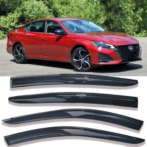 Side Window Visor Vent Deflectors Rain Guards for 2019 2020 2021 2022 2023 2024 2025 Nissan Altima Sun Visors Wind Shade Right Left Side Car Door Smoke 4pcs