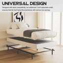 Bedsnus Twin XL Size Bed Frame, 7 Inch Metal Basics Bed Frame,Low Profile Base for Box Spring, 6-Leg Support, Noise-Free, Easy Assembly, Black