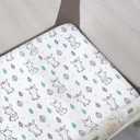 Pack and Play Sheets, 2 Pack Mini Crib Sheets, Stretchy Playard Fitted Sheet, Compatible with Graco Pack n Play, Soft and Breathable Material, Stars & Bunny