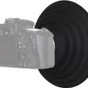 Camera Lens Hood, Collapsible Reversible Filter Thread Rubber Digital Lens Hood DSLR Lens Cap Shade