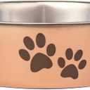 Loving Pets Bella Dog Bowls- Stainless Steel Dog & Cat Bowls - Spill Proof Dog Food Bowl, Cat Bowl, Puppy Essentials & Pet Supplies Great for Home & Travel (Medium 20-35 lbs, Champagne)