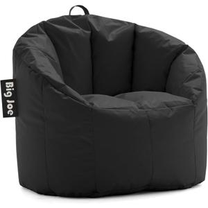 Big Joe Milano Beanbag Chair Stretch Limo Black Smartmax