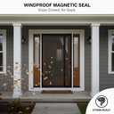 CANLENE Magnetic Screen Door Left Right Side Opening Polyethylene Terephthalate Mesh Greater Than Fiberglass and Polyester Easy Install Fit Door Size 36"x96"(Screen:39"x98")
