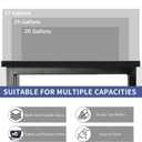 20-29-37 Gallon Fish Tank Stand, 3-Tier Aquarium Stand with Power Outlet Reptile Tank Stand Heavy Duty Terrarium Stand for Home Office, Black