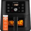 Instant Pot 4Qt Vortex 6-in-1 Mini Air Fryer, Custom Program Options, Air Fry, Broil, Roast, Dehydrate, Bake, Reheat, Black, 4 Quarts