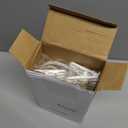 Honeydak 30 Pack Multi-Purpose Laundry Hooks Hanging Clips Bulk with Plastic Rope Hanger Clips for Baby Clothes Closet Organizer for Pants Hat Sock Boot Bra Towel Bathroom Wardrobe (White)