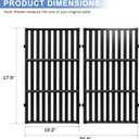 Criditpid Grill Replacement Parts for Weber GS4 Spirit 2 Grill with Front Control, 7635 Flavorizer Bars, 7637 Grates & 69866 Warming Rack for Weber Spirit I/II 200 Series E210 E220 S210 S220 Grills., L1 7635+7637+69866