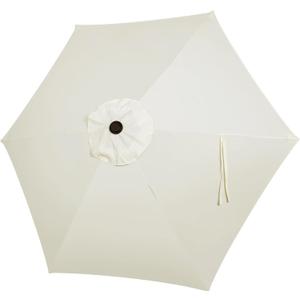 Blissun 7.5ft Patio Umbrella Replacement Canopy, Market Umbrella Top, Outdoor Table Umbrella Canopy for 6 Ribs (Ivory)