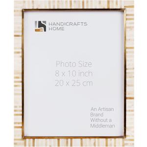 Handicrafts Home 8x10 Picture Frames - Vintage Style Wall Hanging & Desk Dcor, Farmhouse Photo Frames, Living Room, Office & Home Dcor, Small Picture Frame for Diploma & Wall Decor, Halo Keys