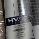 HVAC Premium 8'' x 32'' Cube Core Eggcrate Return Air Filter Grille for 1'' Filter - Aluminum - White [Outer Dimensions: 10.5'' x 34.5"]