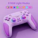 Kamylorus Controller Wireless for PS-5 PC, Hall Effect Controller with Paddles, Dual Vibration, Marco/Turbo Function, 3.5Mm Audio Jack, 6-Axis Motion Control,1000Mah Battery,Speaker