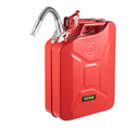 VEVOR Jerry Fuel Can, 5.3 Gallon / 20 L Portable Jerry Gas Can with Flexible Spout System, Rustproof ＆ Heat-resistant Steel Fuel Tank for Cars Trucks Equipment, Red