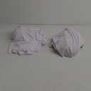 2 Pack White Spandex Table Clothes for 6 Foot Rectangle Tables, Wrinkle Free Fitted Table Cover 6ft Stretch Tablecloths Desk Skirt for Parties Weddings Birthday Banquet Baby Shower