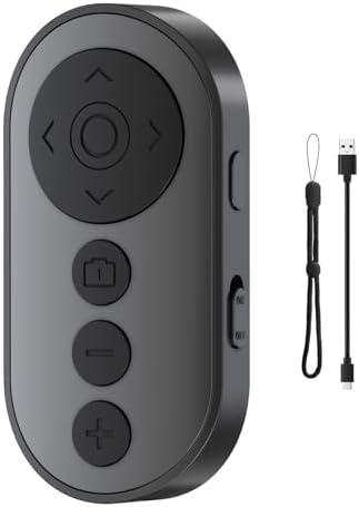 VYVIYON Wireless Camera Remote with Zoom/Camera Switch for Photo and Vlogging Compatible with iOS & Android Smartphone, Bluetooth Video Scrolling for Tiktok, Rechargeable Page Turner for E-Book APPS