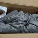 Drewin Heated Weighted Blanket for Adult 15 lbs, 48 x 72 inches, Grey