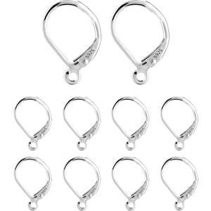 925 Sterling Silver Earring Making Supplies Ear Hooks Rings Butterfly Back