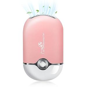 mlogiroa Lash Fan Mini Portable Eyelash Fan Handheld for Eyelash Extension Rechargeable USB C Air Cooling Blower with Built in Sponge Lash Extension Application (Pink)