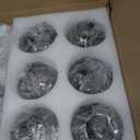hesoge Modern Sputnik Ceiling Lights 6 Light Semi Flush Mount Ceiling Fixture with Glass Globes Chrome Chandelier for Dining Room Bedroom Living Room Kitchen Farmhouse.