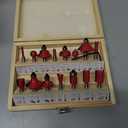 15 PCS 1/4 Inch Router Bit Set Shank Tungsten Carbide Tipped Router Bit Set Woodwork Tools with Wooden Box