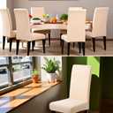Dioxide High Stretch Chair Covers for Dining Chairs, Washable Dining Chair Covers Set of 6, Soft Dining Chairs Seat Covers, Parsons Chair Slipcover Protectors for Home Hotel Restaurant Banquet