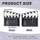 Christmas Tree Topper, 9.2 * 9.8inch Film Clapper Festive Decorations,Large Indoor and Outdoor Christmas Decorations,Santa Hat Tree Topper Christmas Halloween Family Party Ornament