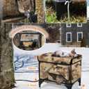 Indestructible Heated Cat House for Outside Winter, 100% Waterproof, Safe Escape Door, Insulated Outdoor Cat Shelter with Heater for Feral Barn Cat Kitty (Desert Camouflage, 13"x17"x18")