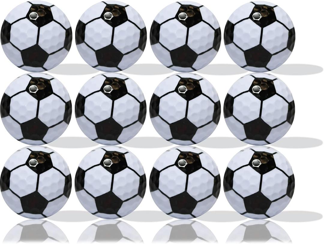 12-Pack Soccer Ball Golf Balls: Score on The Green with Style!