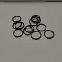 Qulable Black Shower Curtain Hooks Rings, 12 Pcs Circular Plastic Shower Curtain Rings for Bathroom, Plastic Shower Curtain Hooks for Shower Curtain Rod, Black Shower Hooks Rings for Shower Curtain