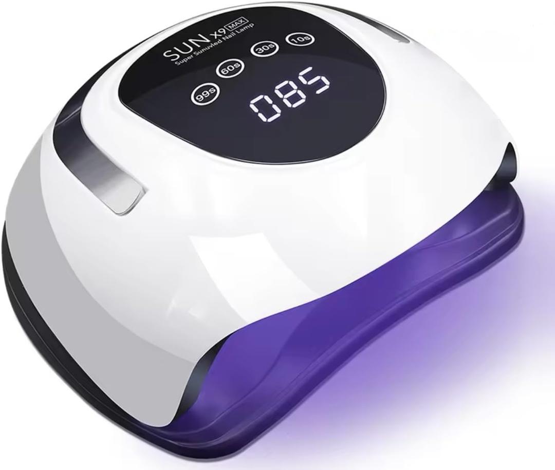 UV LED Nail Drying Lamp, 72 Beads, Fast Curing Gel Polish Lamp (57 LEDs 220W-SUN X9 MAX)