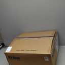 KRAUS 16-inch Round White Porcelain Ceramic Bathroom Vessel Sink and Ramus Faucet Combo Set with Pop-Up Drain, Satin Nickel C-KCV-141-1007SN