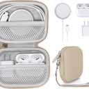 CaseSack All-in-One Case for iPhone MagSafe Charger & Battery Pack, Storage for Accessories/Power Adapter/Charge Cable/Docks, Compatible with AirPods 4/ Pro 3/2/ 1 (Gold)