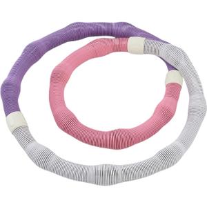 Foldable Fitness Hoop, Weighted Exercise Hoop for Adults Men Women, Quiet Workout Equipment with Alloy Steel Spring, for Abdominal Toning Home Gym Travel