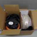 AgiiMan Pool Cover Pump Above Ground - Submersible Swimming Sump Inground Pump, Water Removal with 16' Drainage Hose and 25 Feet Power Cord, 850 GPH, 3 Adapters (Orange)