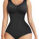 FeelinGirl Shapewear Tummy Control Fajas Colombianas Stage 2 Post Surgery Compression Garment Body Shaper for Women, Medium, Black 