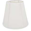 Aspen Creative 35002A Transitional Hexagon Bell Shape Spider Construction Lamp Shade in Off White, 16" wide (10" x 16" x 14")