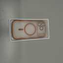 GVIEWIN for iPhone 17 Pro Case [Compatible with MagSafe][Upgraded Full Camera Protection][Cute Wave Frame] Glossy Slim Shockproof Protective Magnetic Phone Case for iPhone 17 Pro 6.3", Clear/Orange