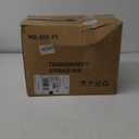 Clear Storage Bins with Lids, 5 Pack Acrylic Display Case with Magnetic Door for Cosmetic Collectibles Large Figures Models, Stackable Acrylic Storage Box for Home Office Living Room Dorm