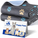 Aitmexcn Washable Puppy Dog Pee Pad, 2PCS 100% Waterproof Whelping Training Mat for Puppy/Senior Dog, Fast Drying Reusable Puppy Pads for Indoor, Outdoor and Car Travel- 24'' x 36''