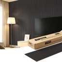 Art3dwallpanels 6-Pack Peel and Stick Wood Panels for Wall PVC, Black Wood