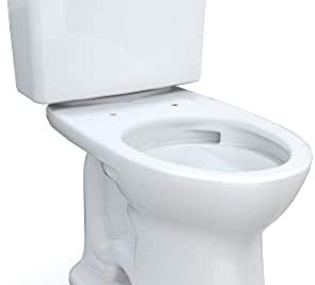 TOTO Drake Two-Piece Elongated 1.6 GPF TORNADO FLUSH Toilet with CEFIONTECT, Cotton White - CST776CSG#01