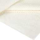 Crover Collection All Season Thermal Terry Lush Cotton Blanket with Deep Plain Edge Border Durable and Soft King Size 108"x90", Natural