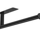 ASTOFLI Paper Towel Holder Under Cabinet No Drilling, Self Adhesive Paper Towel Holder Wall Mount for Kitchen Rack, Under Counter Napin Holder No Drill, 304 Stainless Steel Matte Black