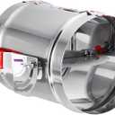 PATIKIL HVAC Duct Manual Volume Backdraft Damper, 6 Inch/150mm, Airflow Ducting Branch Vent Damper Air Control Valve, Adjustment Handle Stainless Steel, for HVAC