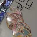 4 Pcs Diamond Painting Coasters Set with Holder, Beginners DIY Diamond Art Coasters Crafts for Adults,Diamond Painting Kits Circular Coaster Suitable for Gifts and Office Home